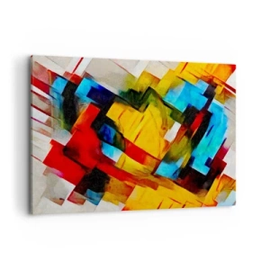 Canvas picture - Colourful Quilt - 100x70 cm