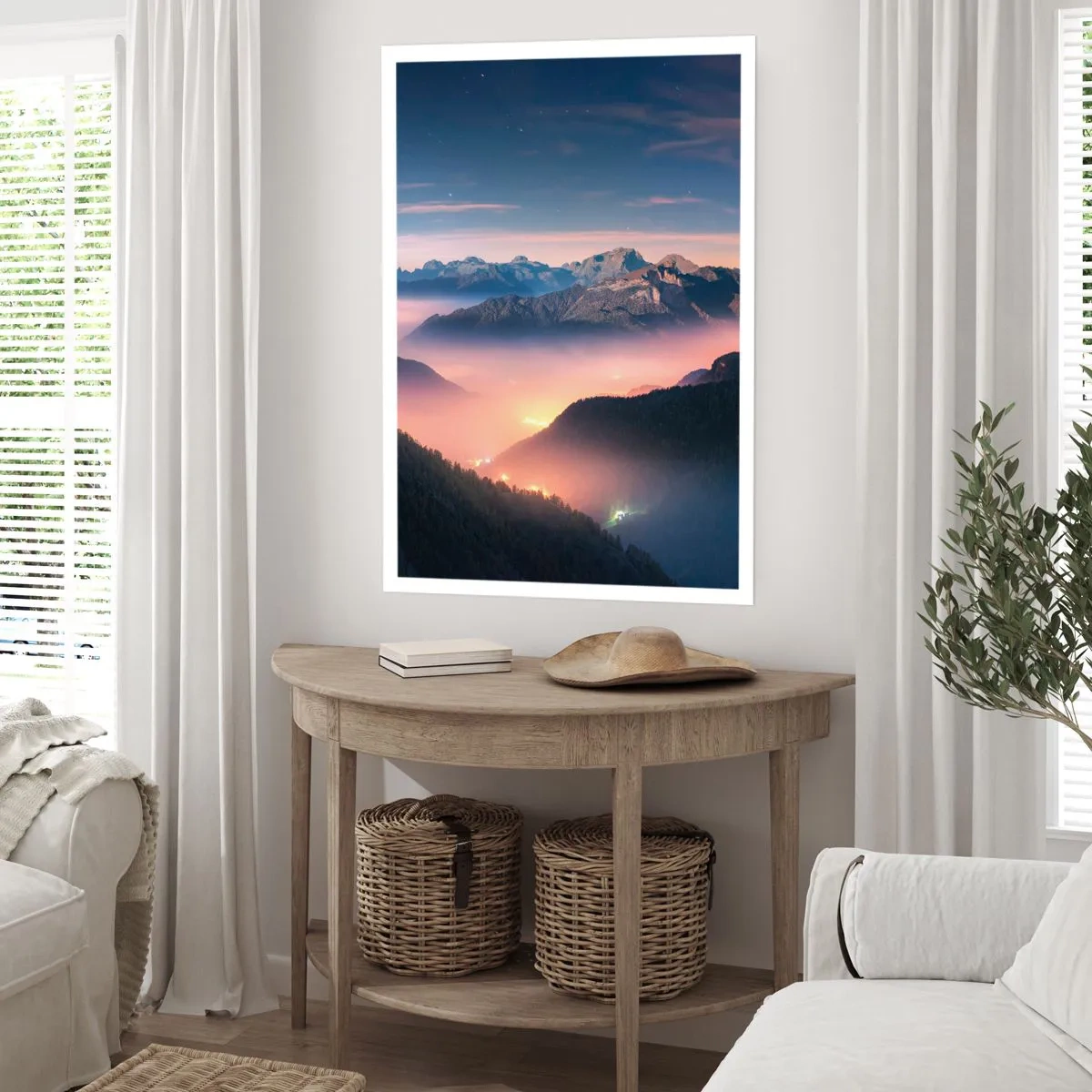 Poster - Light in the Valleys - 50x70 cm