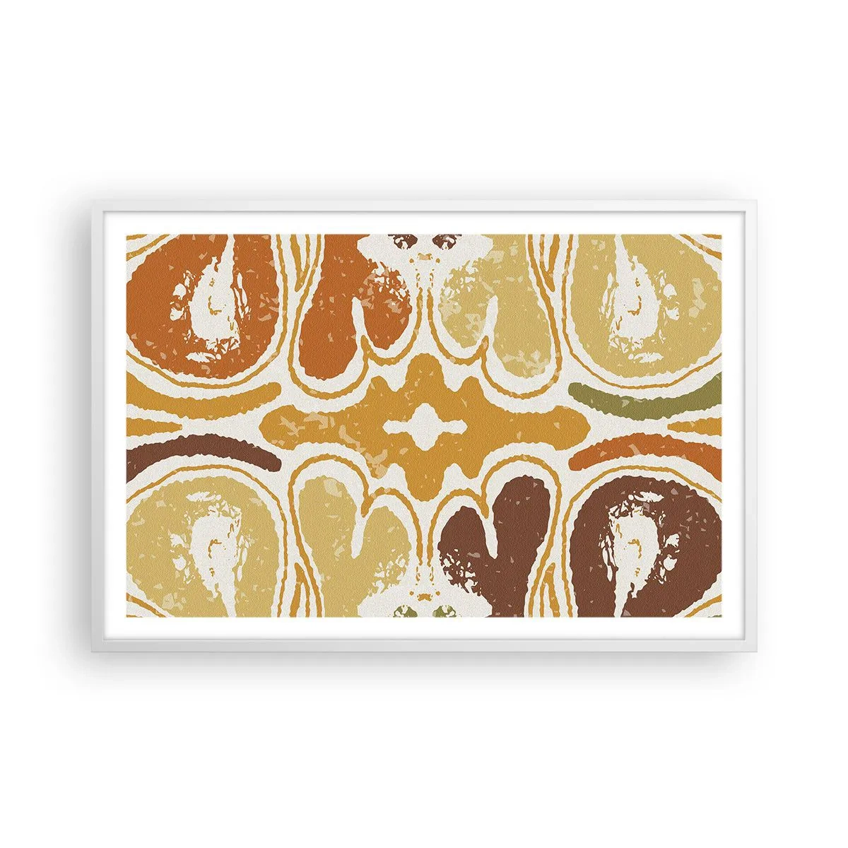 Poster in white frmae - Sentimental Abstract - 91x61 cm