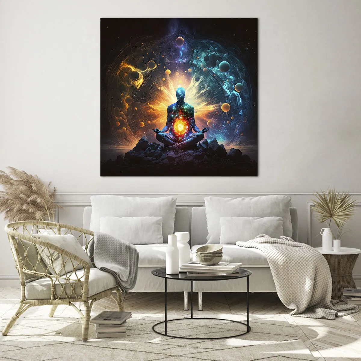 Glass picture - Cosmic Calm - 60x60 cm