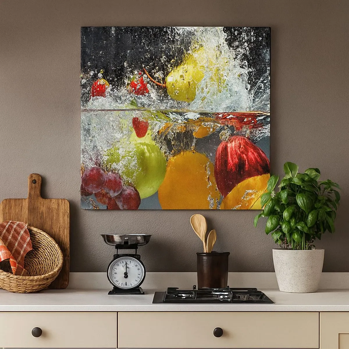 Canvas picture - Fruity Refreshment - 30x30 cm