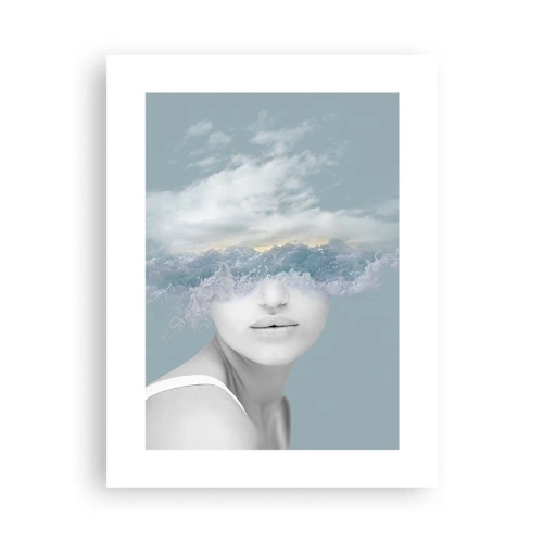 Poster - With the Head In the Clouds - 30x40 cm