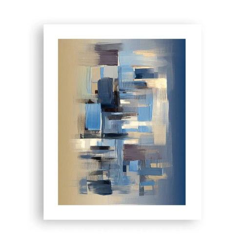 Poster - Blue Construction - 40x50 cm