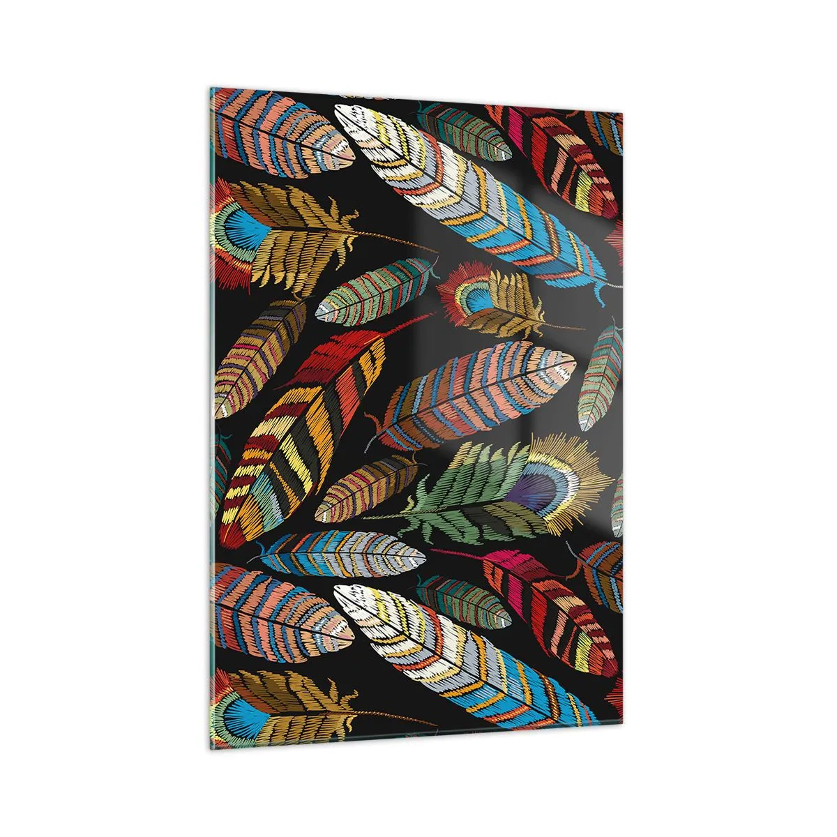 Glass picture - Bird Carnival - 50x70 cm