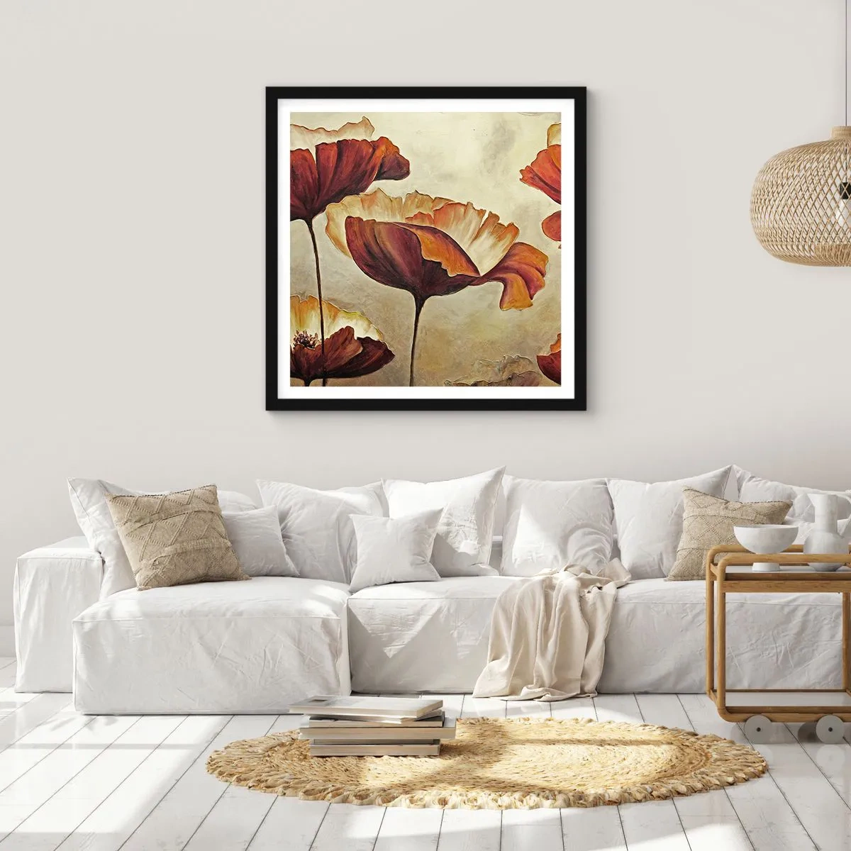 Poster in black frame - Piece of Meadow - 40x40 cm