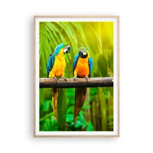 Poster in light oak frame - Did You Hear that She…? - 70x100 cm