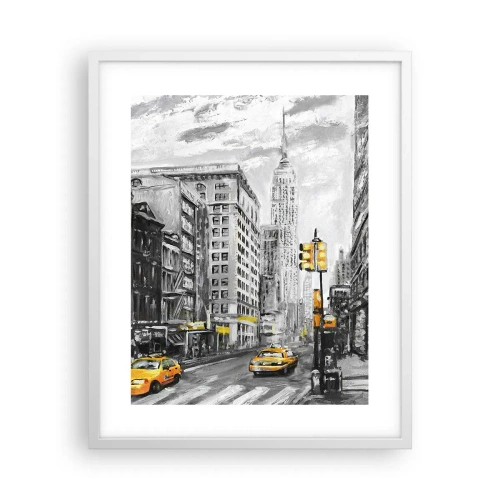 Poster in white frmae - New York Tale - 40x50 cm