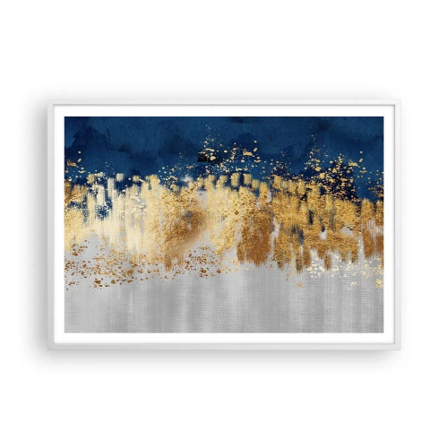 Poster in white frmae - Modern Composition and Twinkle - 100x70 cm