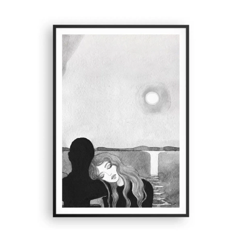 Poster in black frame - Always a Secret - 70x100 cm