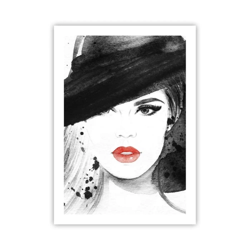 Poster - Lady in Black - 50x70 cm