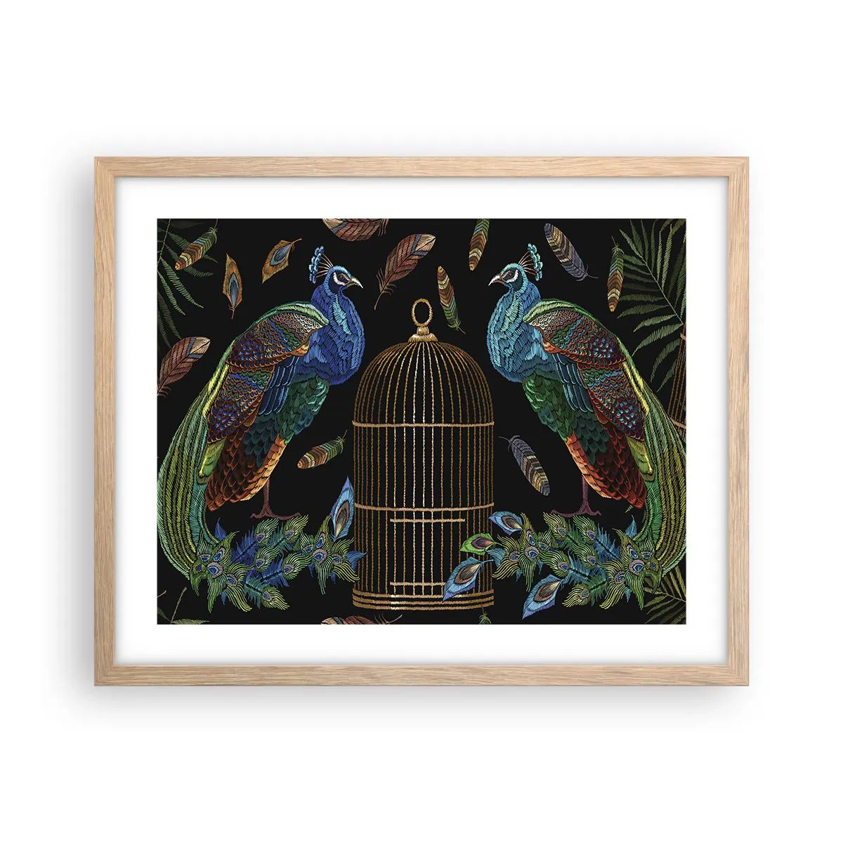 Poster in light oak frame - In Royal Robes - 50x40 cm