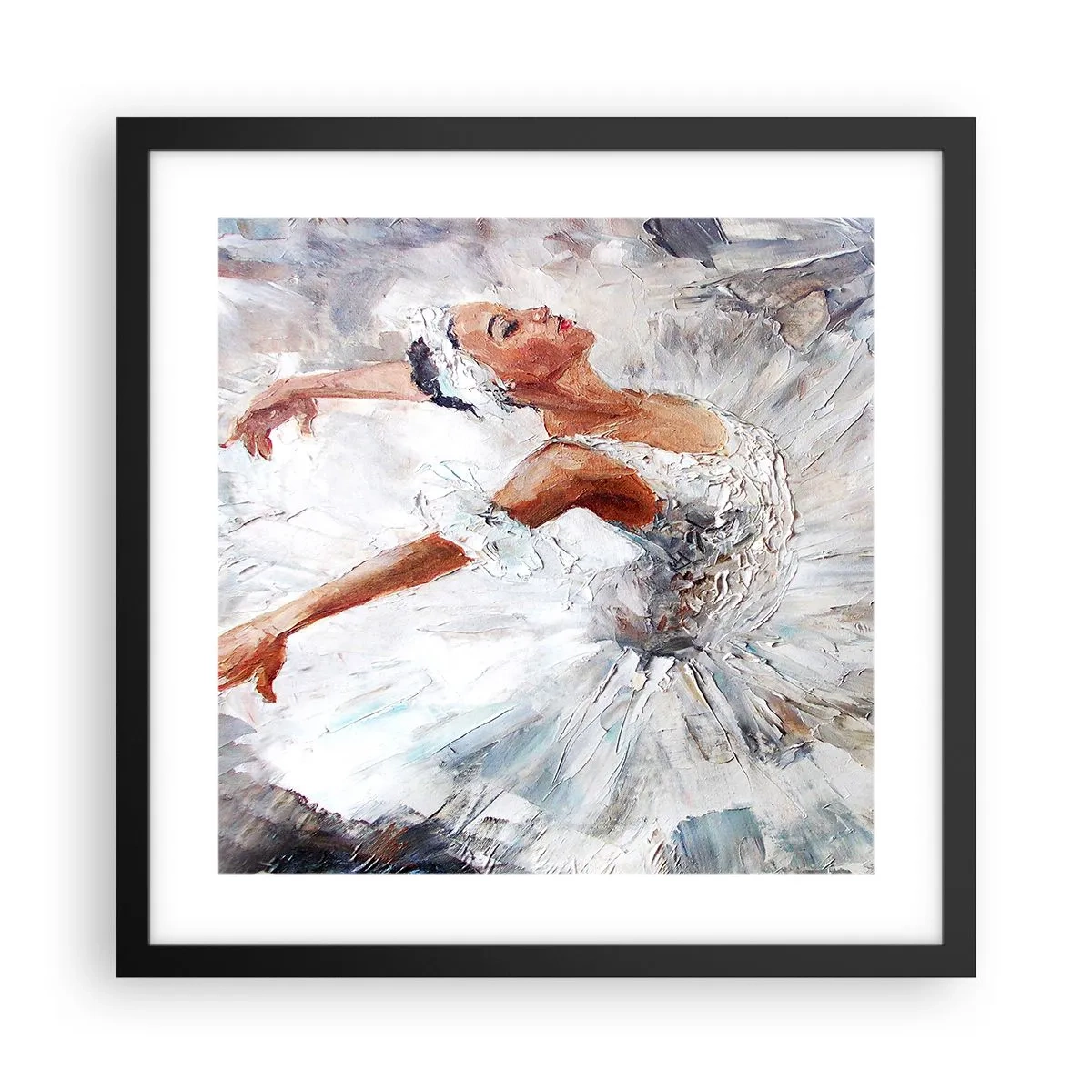 Poster in black frame - Delicate and Light As a Tulle - 40x40 cm