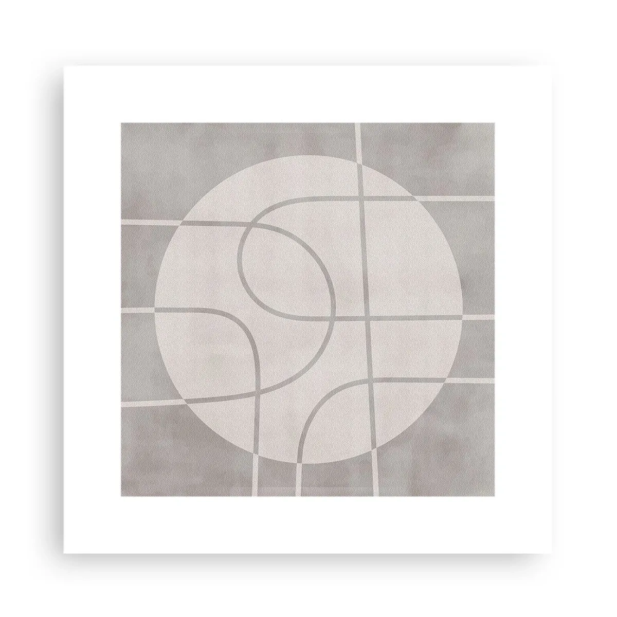 Poster - Circular and Straight - 30x30 cm