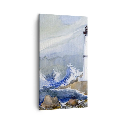 Canvas picture - Against Darkness and Storm - 45x80 cm