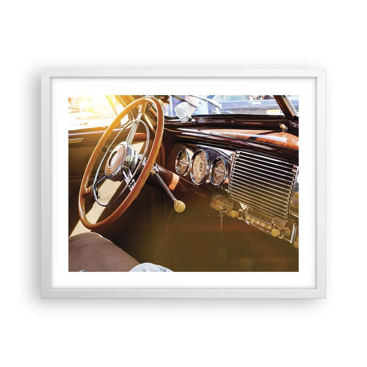 Poster in white frmae - Breath of Luxury form the Past - 50x40 cm