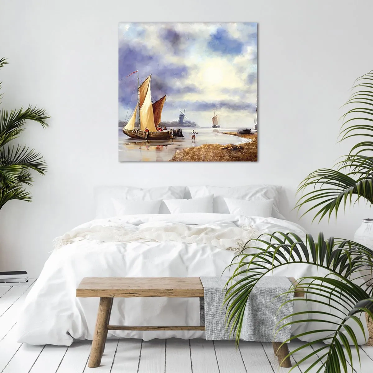Canvas picture - Return of Sailors - 30x30 cm
