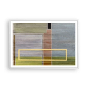 Poster in white frmae - Straight and Calm - 100x70 cm