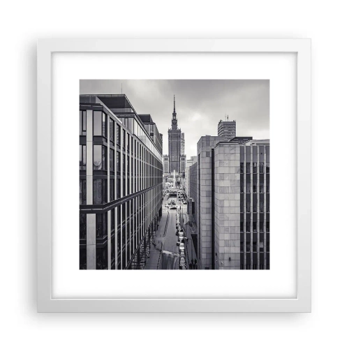 Poster in white frmae - Warsaw Valley - 30x30 cm