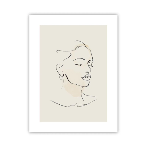 Poster - With a Decisive Line - 30x40 cm