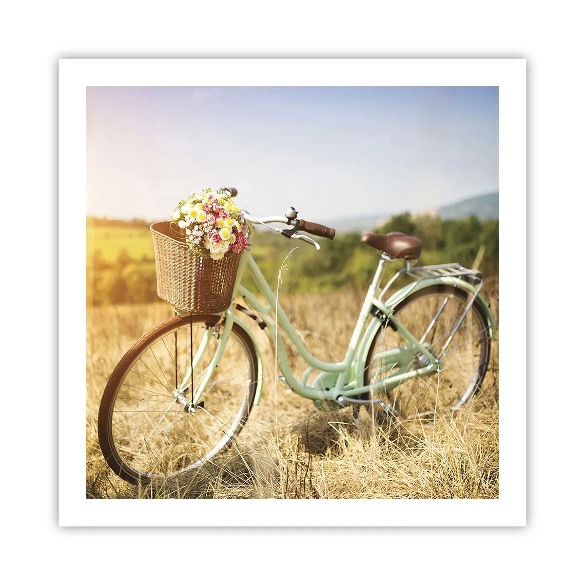 Poster - I will Stay Here for a While - 60x60 cm