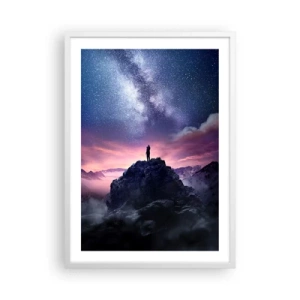 Poster in white frmae - And He Smelled Life - 50x70 cm