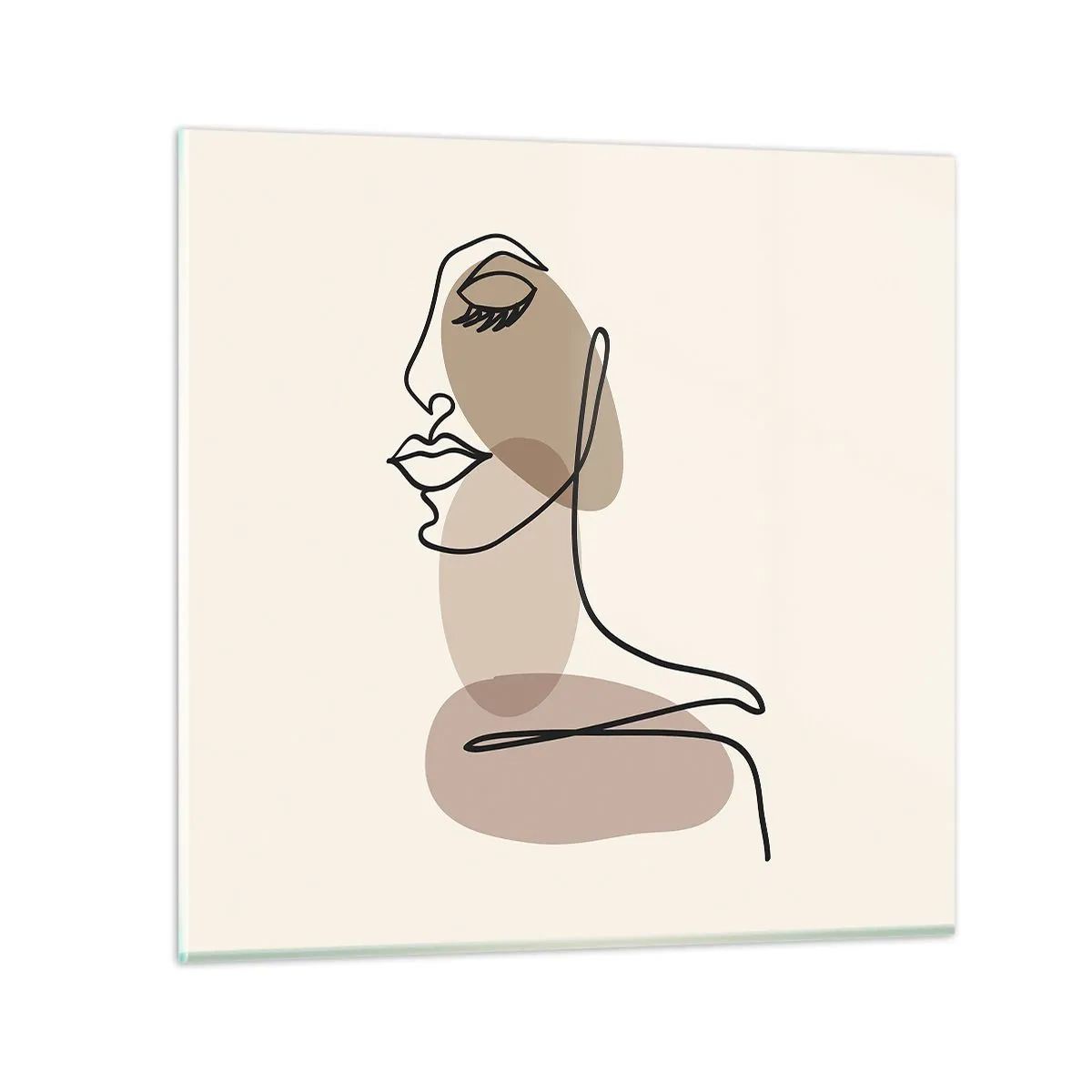 Glass picture - Certain Line of Beauty - 60x60 cm