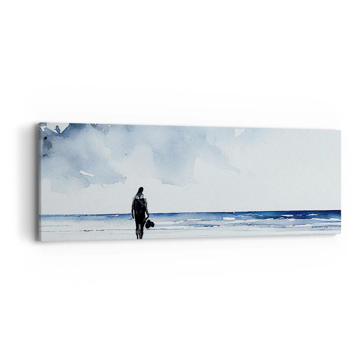 Canvas picture - Conversation with the Sea - 90x30 cm