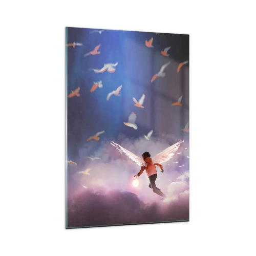 Glass picture - You Need to Have Imagination and Courage - 80x120 cm