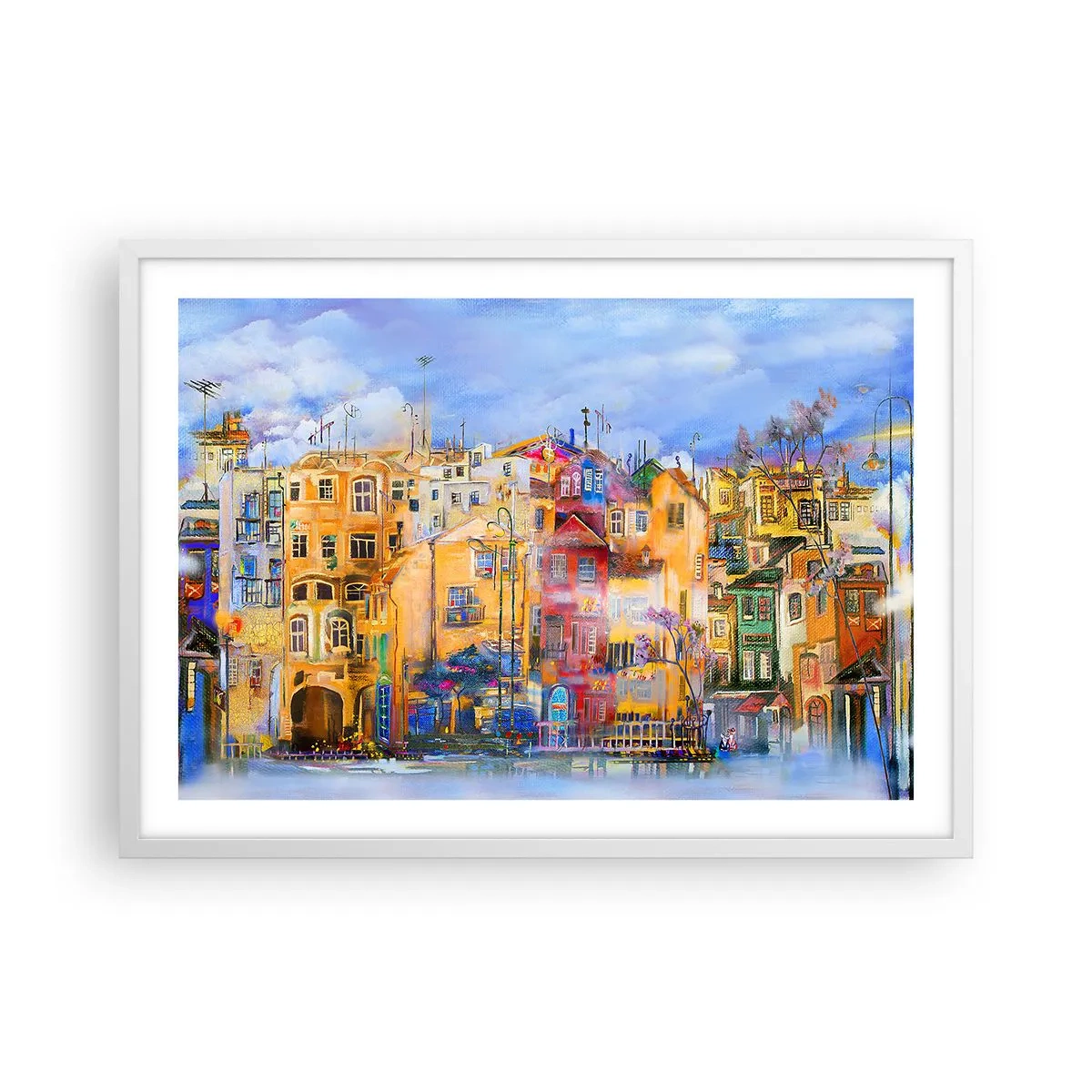 Poster in white frmae - We Are Together - 70x50 cm