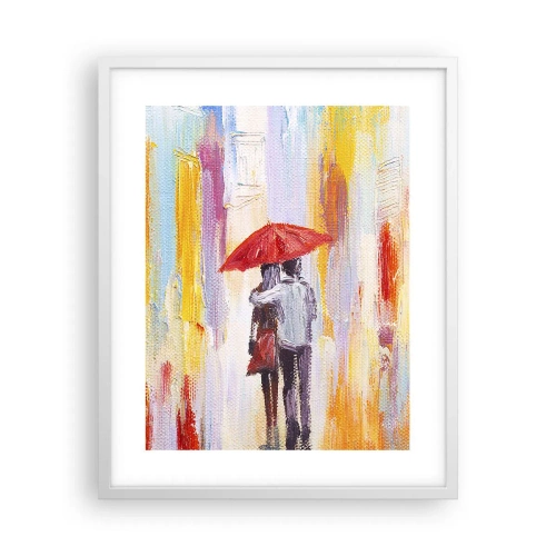 Poster in white frmae - Let It rain - 40x50 cm
