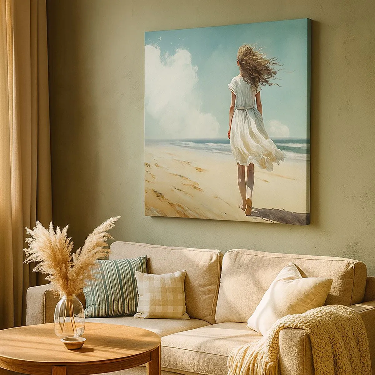 Canvas picture - Meeting the Sun aand the Wind - 30x30 cm