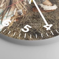 Clock face with numbers