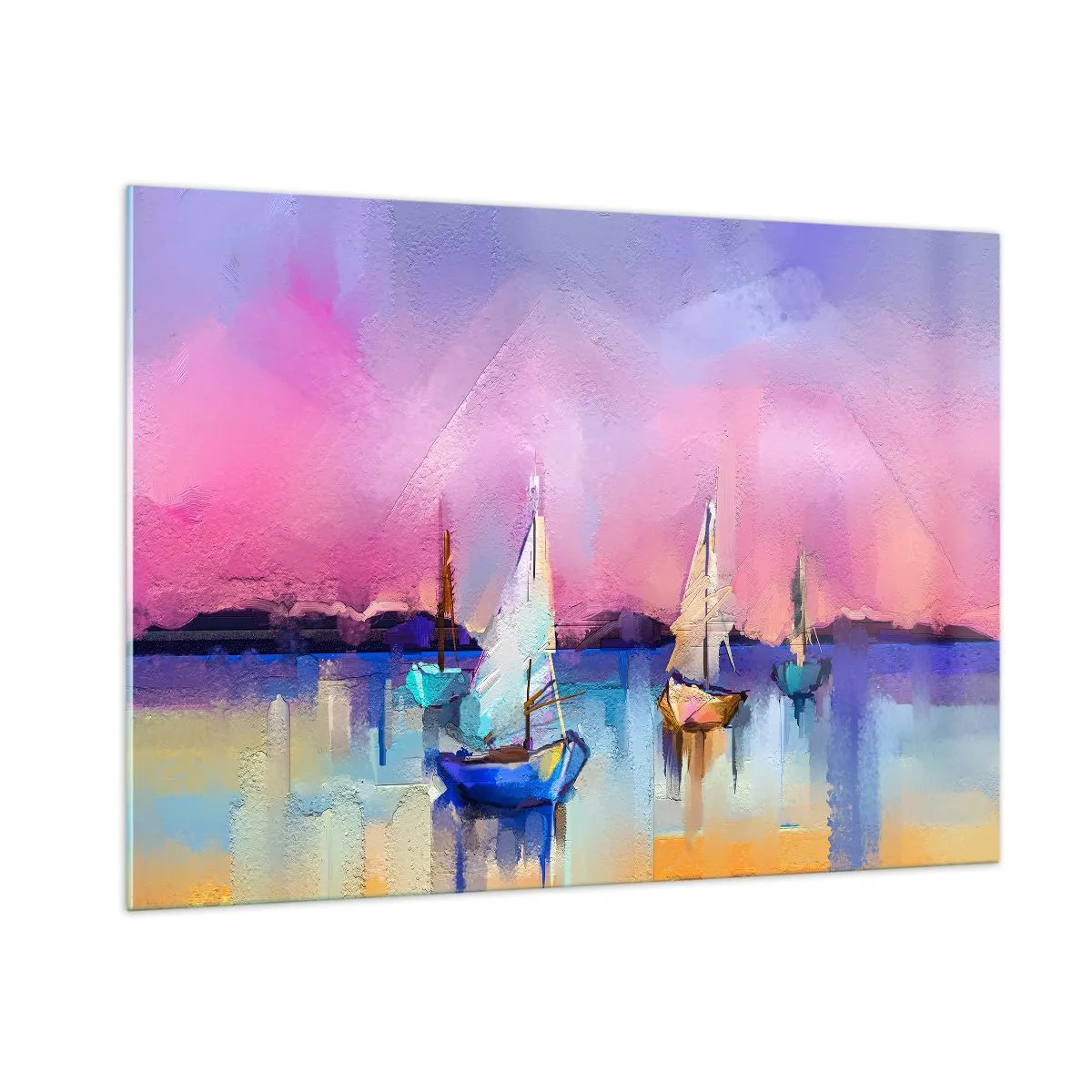 Glass picture - Direction: High Sees - 100x70 cm