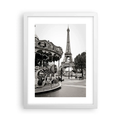 Poster in white frmae - Such Fun Only in Paris - 30x40 cm