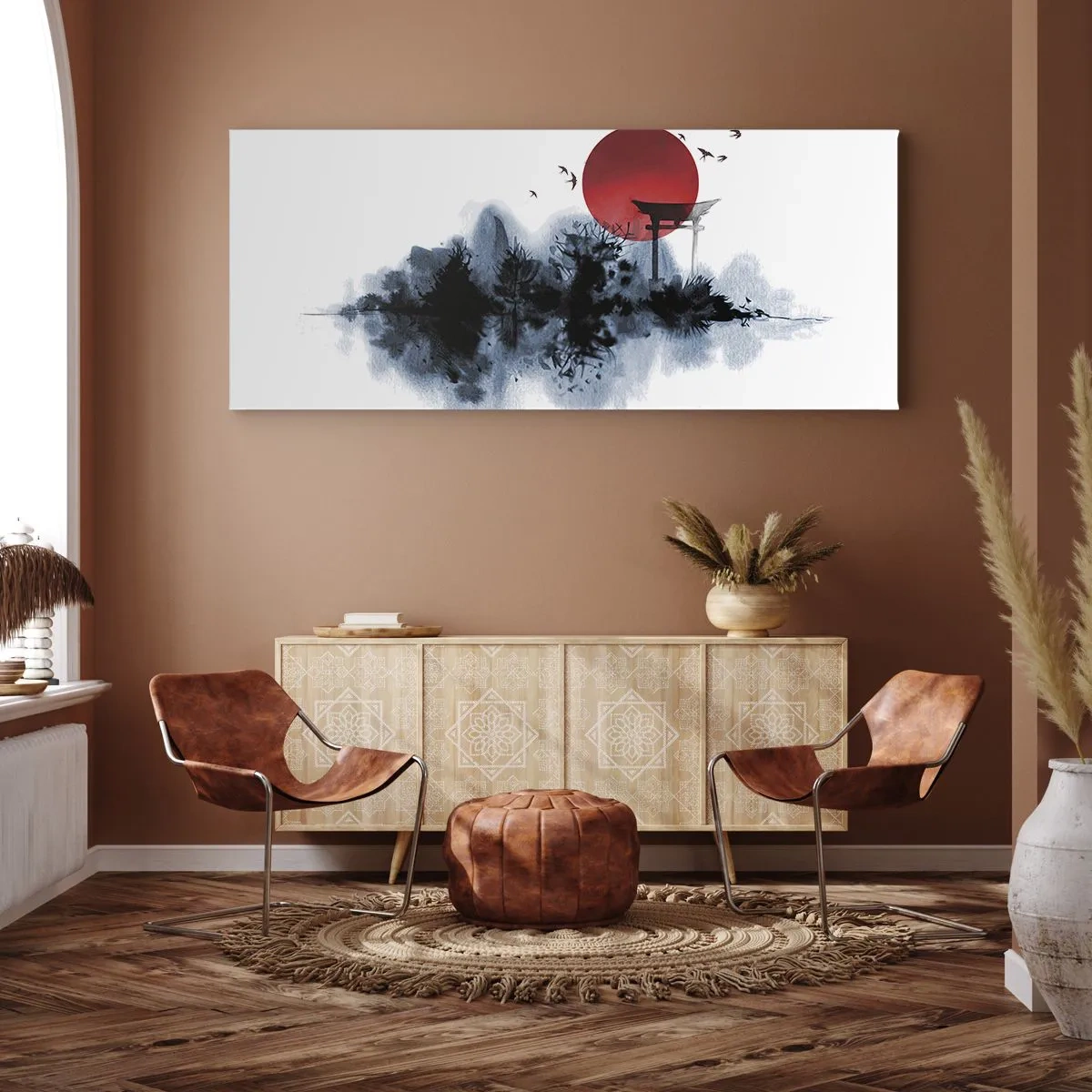 Canvas picture - Japanese View - 100x40 cm