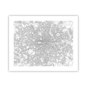 Poster - Map of London Maze - 50x40 cm