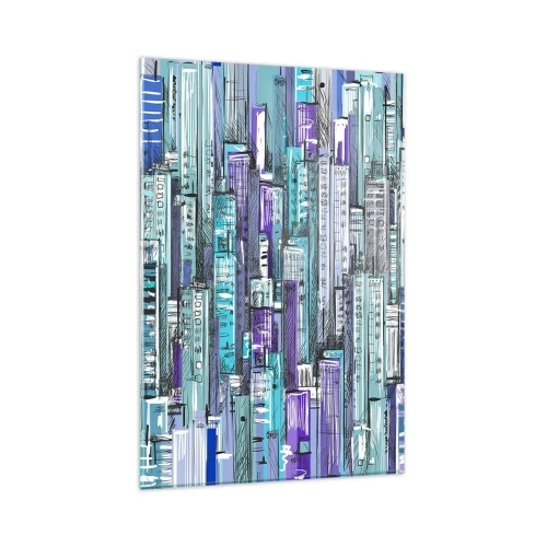 Glass picture - Blue as the Sky - 80x120 cm