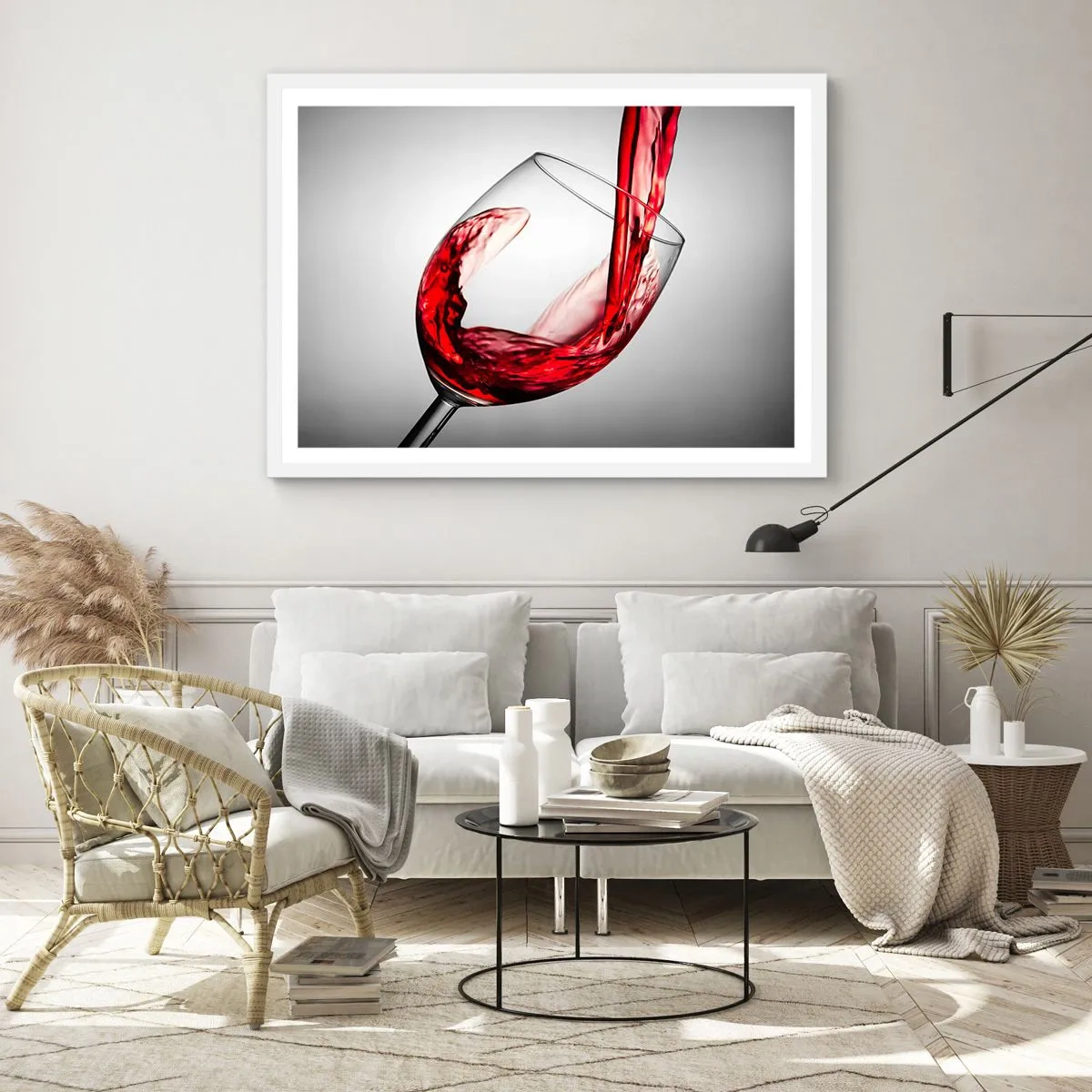 Poster in white frmae - Colour - Movement - Sound - 100x70 cm
