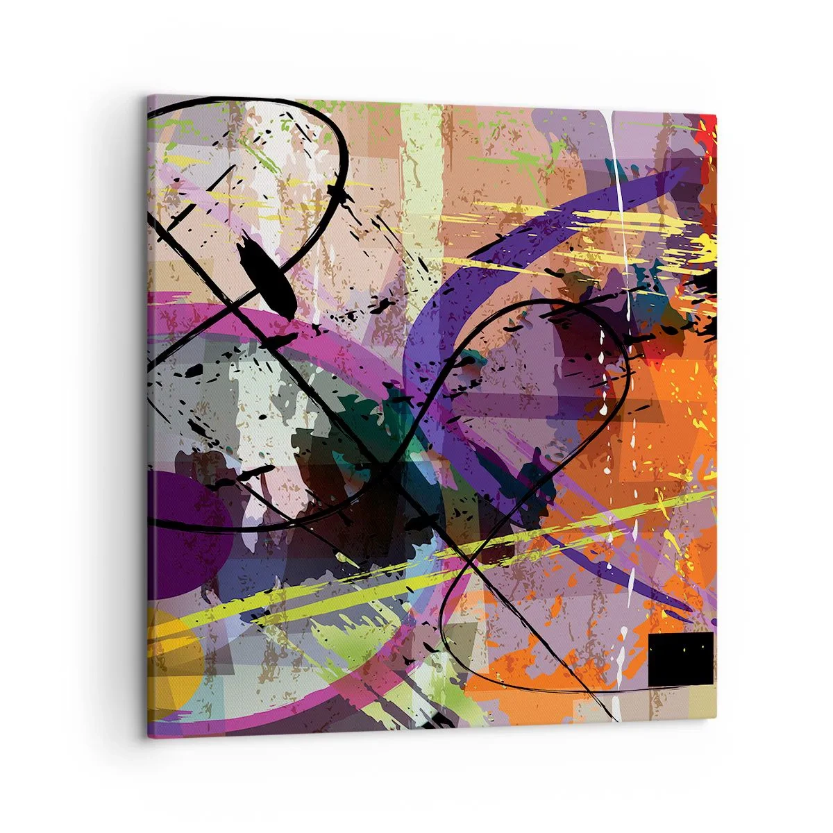 Canvas picture - Straight Ahead or Around - 50x50 cm