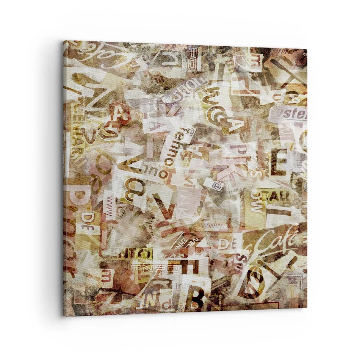 Canvas picture - Jumbled up Words - 50x50 cm