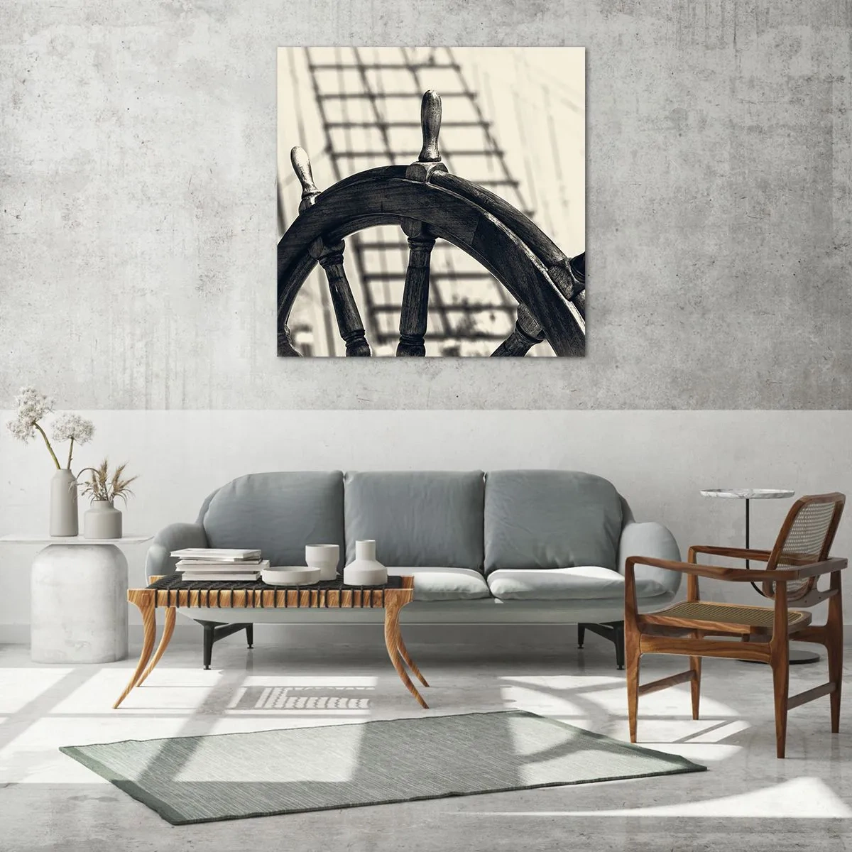 Glass picture - Sea Tales - 60x60 cm