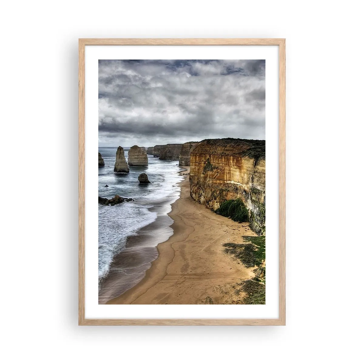 Poster in light oak frame - Raw Beauty - 50x70 cm
