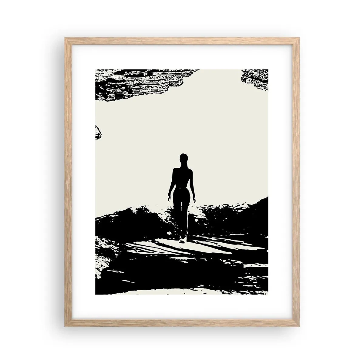 Poster in light oak frame - New Look - 40x50 cm