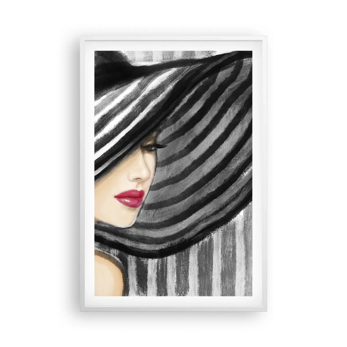 Poster in white frmae - Where Can I Find You? - 61x91 cm