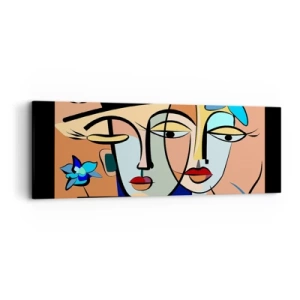 Canvas picture - Rendez-vous Picasso Style - 90x30 cm