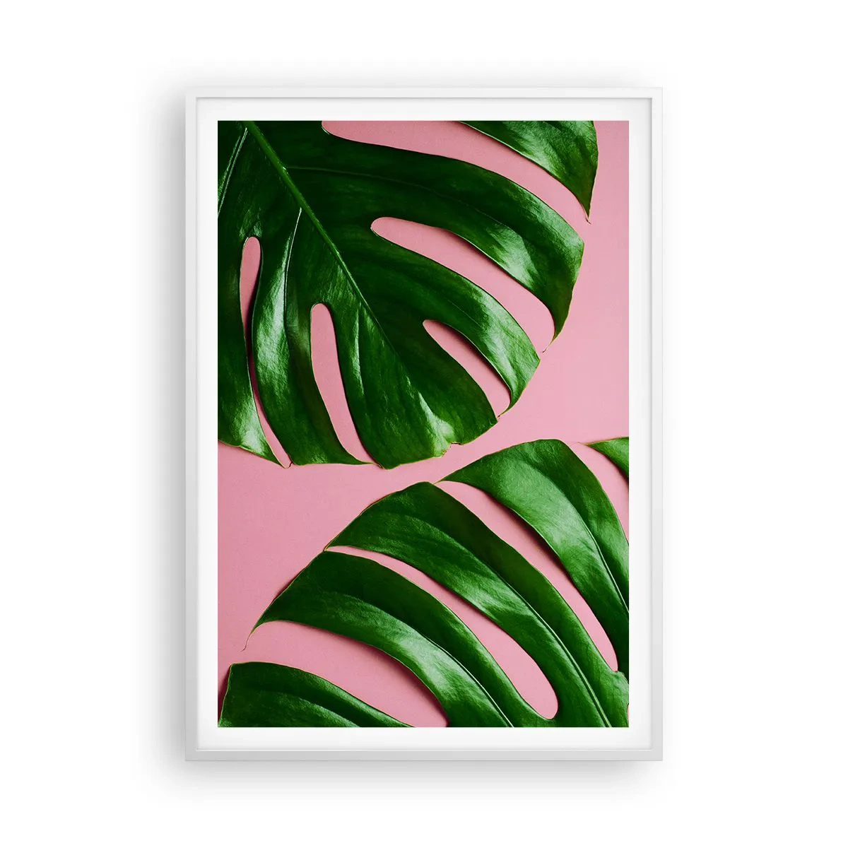Poster in white frmae - Green Rendezvous - 70x100 cm