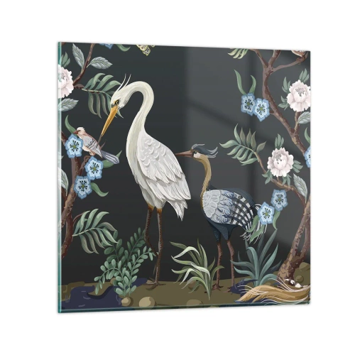 Glass picture - Bird Truth - 40x40 cm