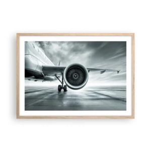 Poster in light oak frame - There Is Power! - 70x50 cm