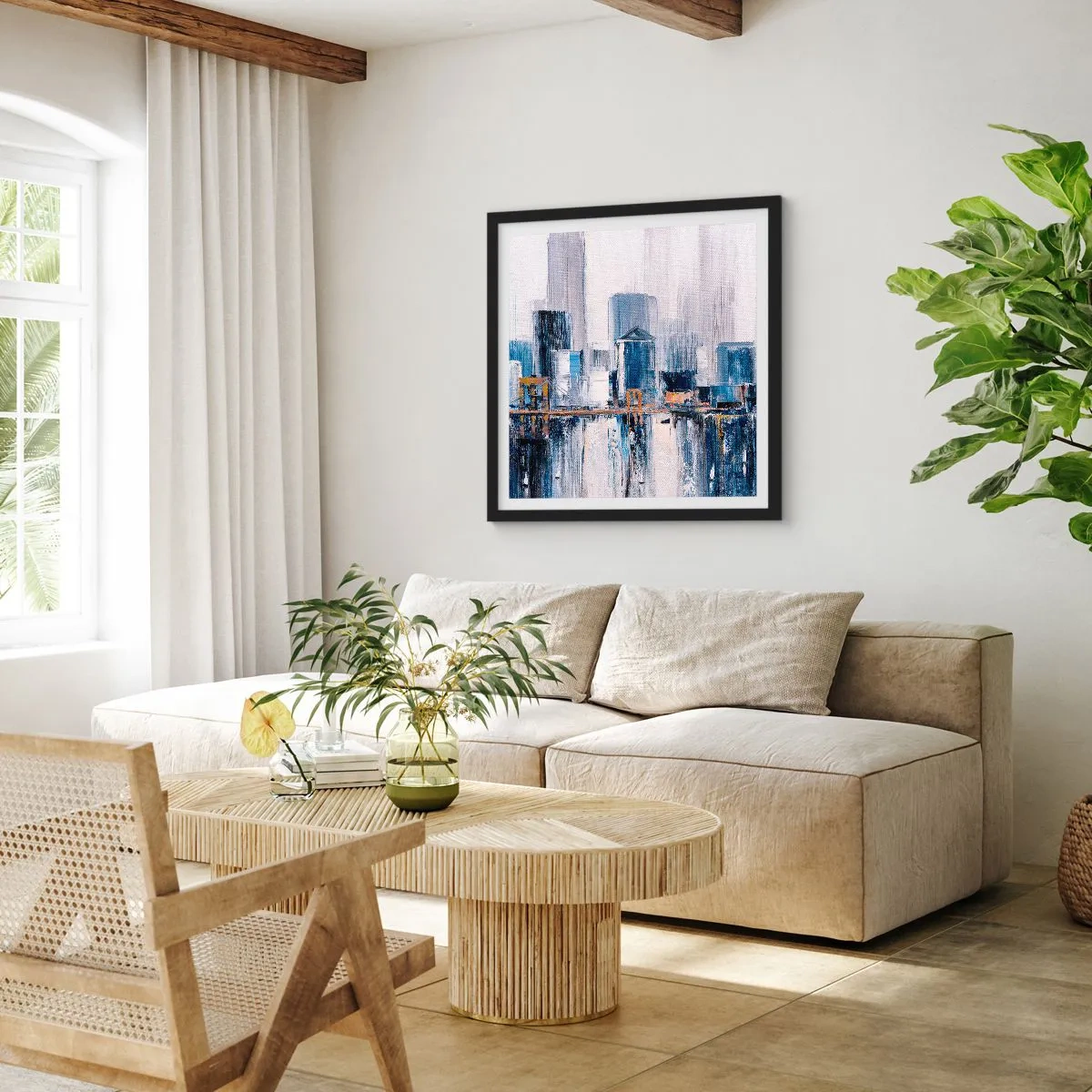 Poster in black frame - New York Impression - 50x50 cm