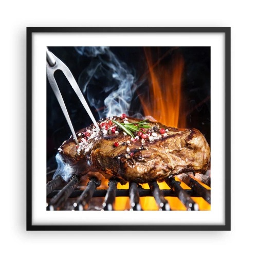 Poster in black frame - Juicy and Fragrant - 50x50 cm